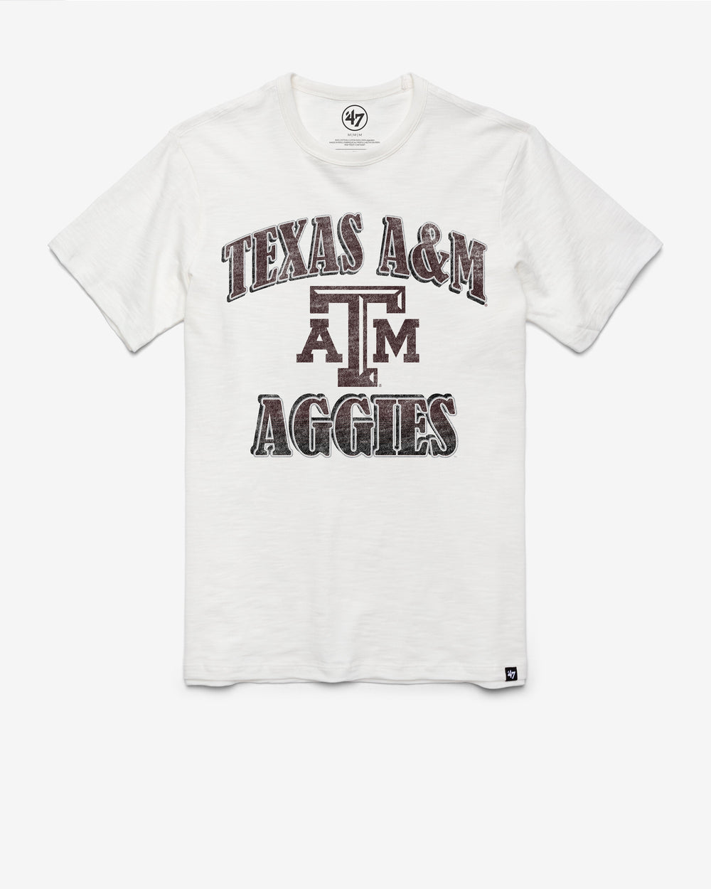 TEXAS A&M AGGIES OVERRUN '47 SCRUM TEE WHITE WASH