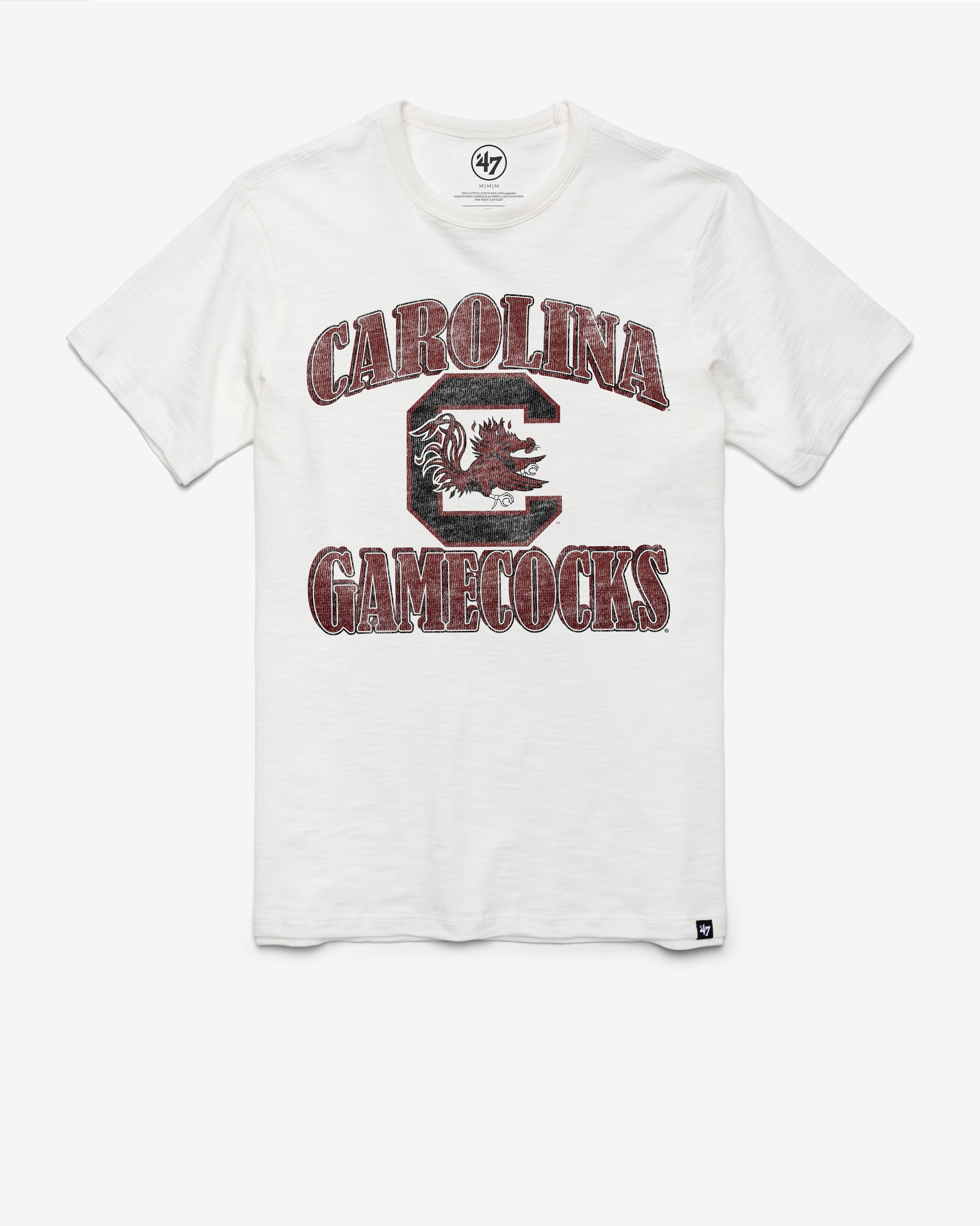 SOUTH CAROLINA GAMECOCKS OVERRUN '47 SCRUM TEE WHITE WASH