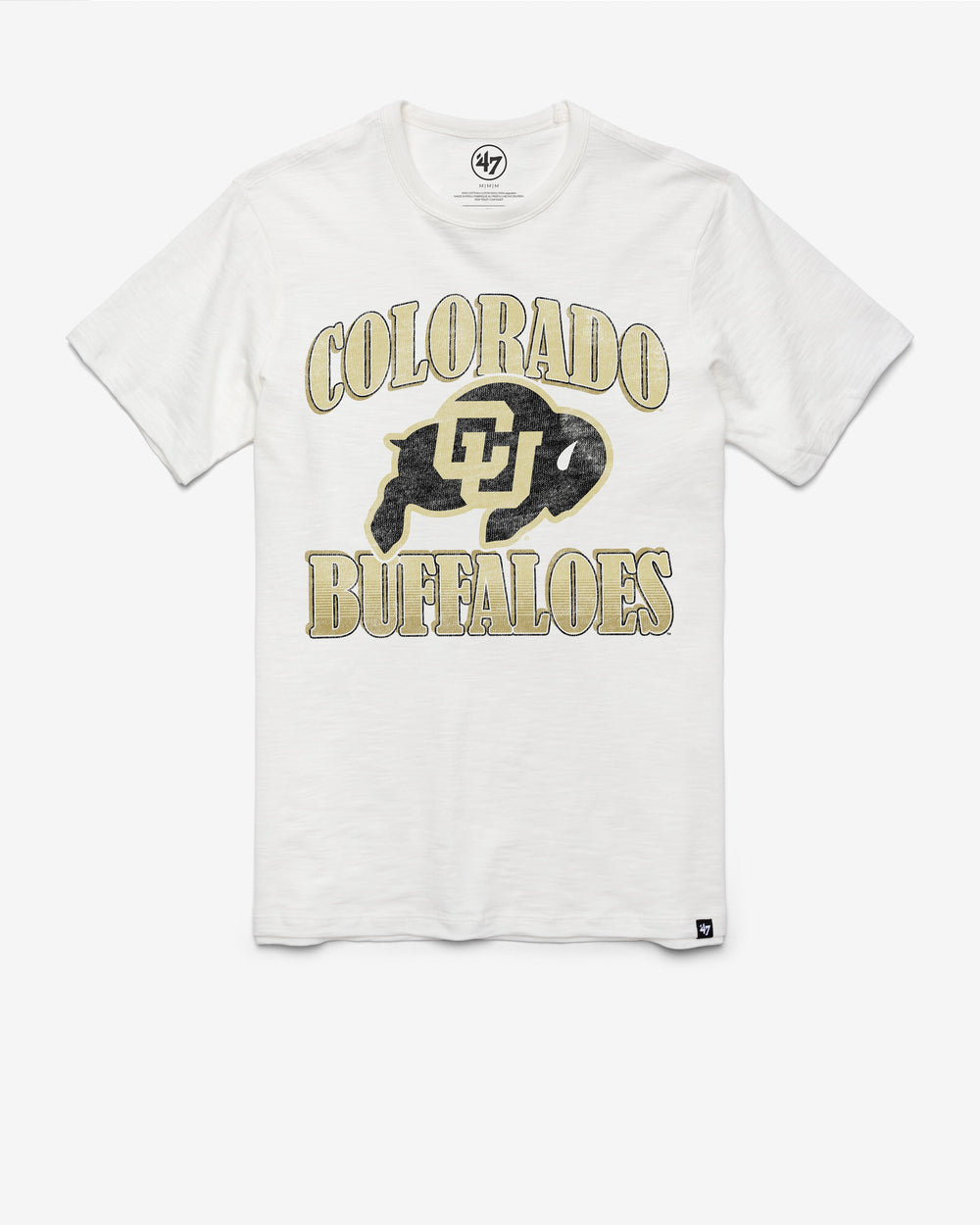 COLORADO BUFFALOES OVERRUN '47 SCRUM TEE WHITE WASH
