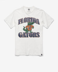 FLORIDA GATORS VINTAGE OVERRUN '47 SCRUM TEE WHITE WASH