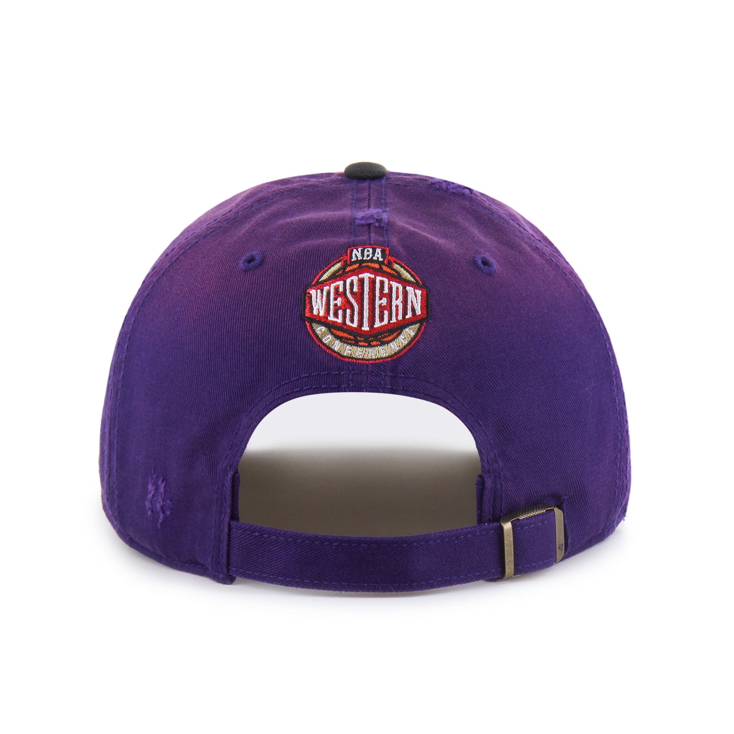 UTAH JAZZ HARDWOOD CLASSICS WORN SCRIPT '47 CLEAN UP MF MID FIT PURPLE