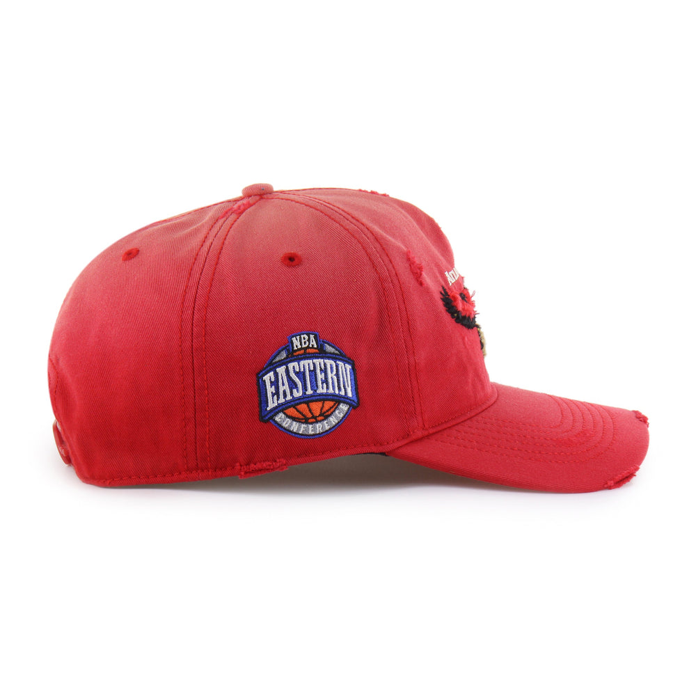 ATLANTA HAWKS HARDWOOD CLASSICS WORN '47 HITCH LC LOW CROWN RED