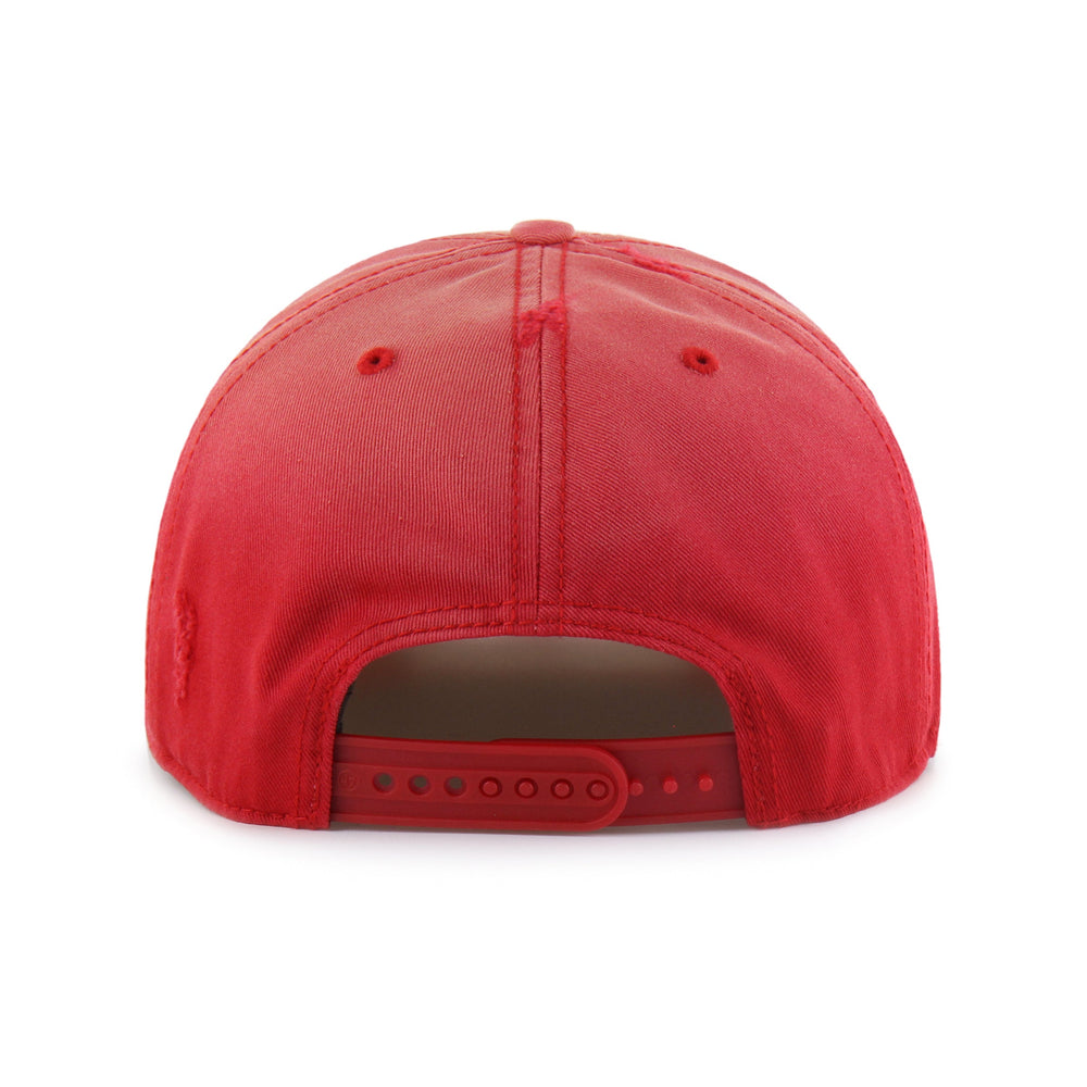 ATLANTA HAWKS HARDWOOD CLASSICS WORN '47 HITCH LC LOW CROWN RED