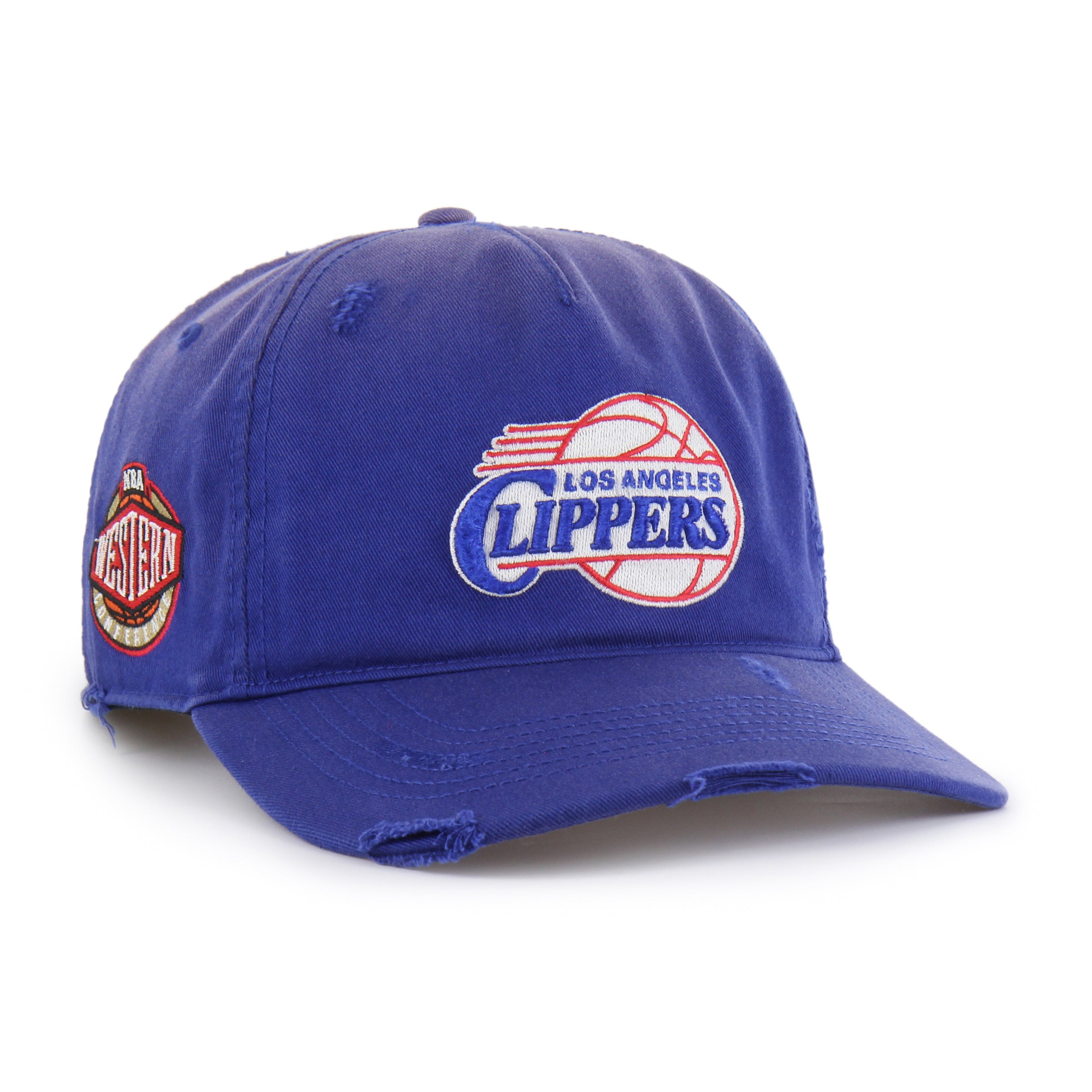 LOS ANGELES CLIPPERS HARDWOOD CLASSICS WORN '47 HITCH LC LOW CROWN ROYAL