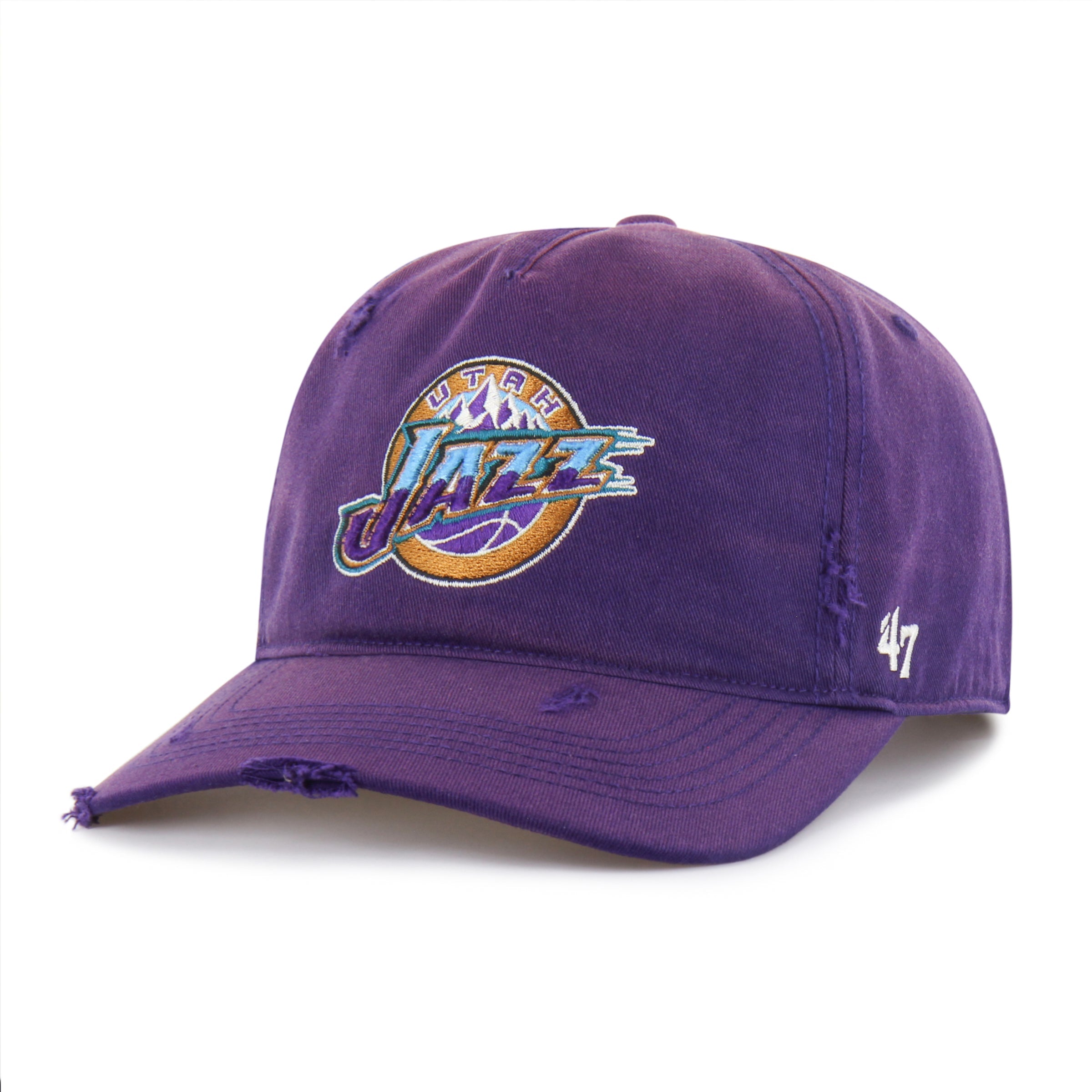 UTAH JAZZ HARDWOOD CLASSICS WORN '47 HITCH LC LOW CROWN PURPLE