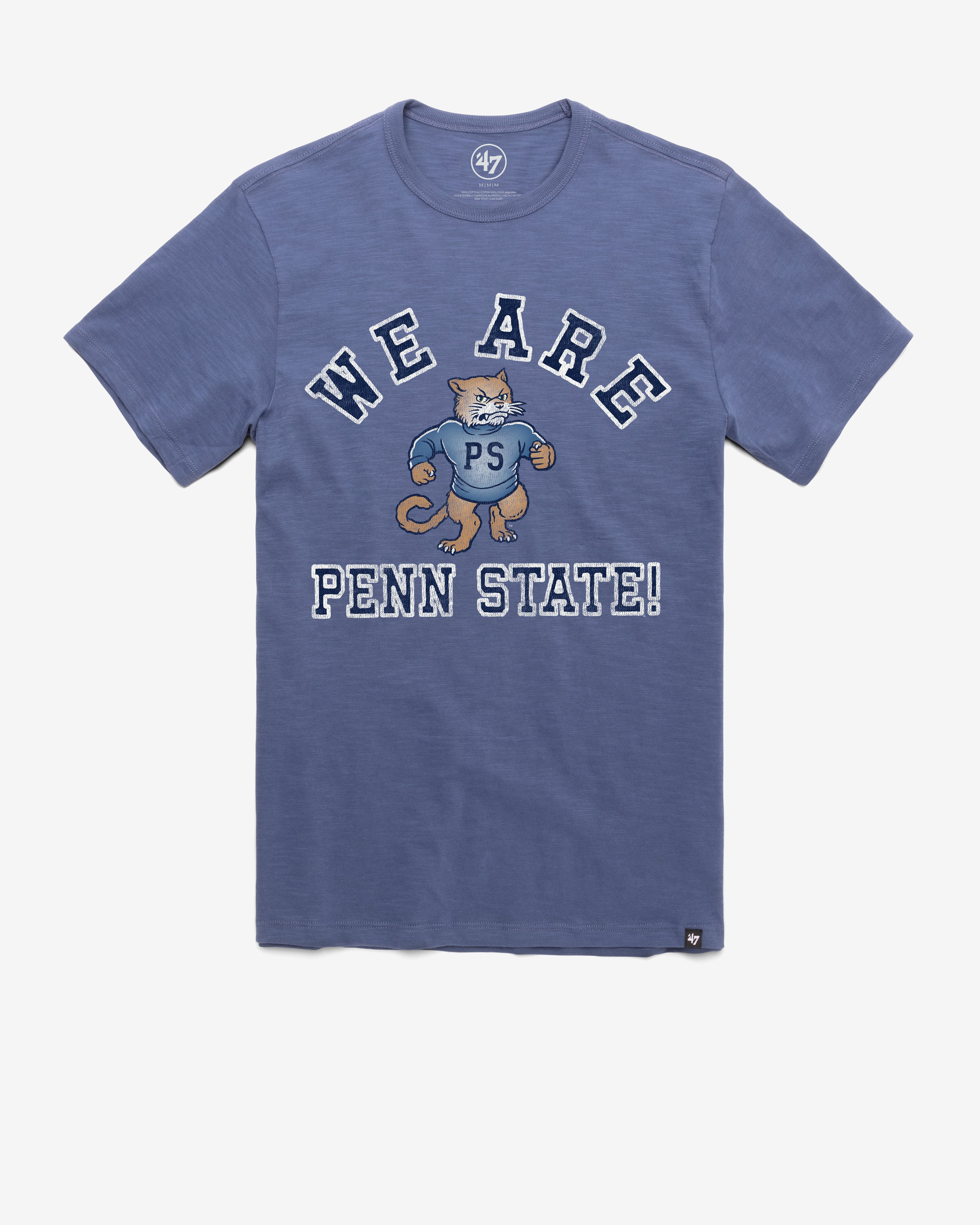 PENN STATE NITTANY LIONS VINTAGE VARSITY HOUSE '47 SCRUM TEE BLEACHER BLUE