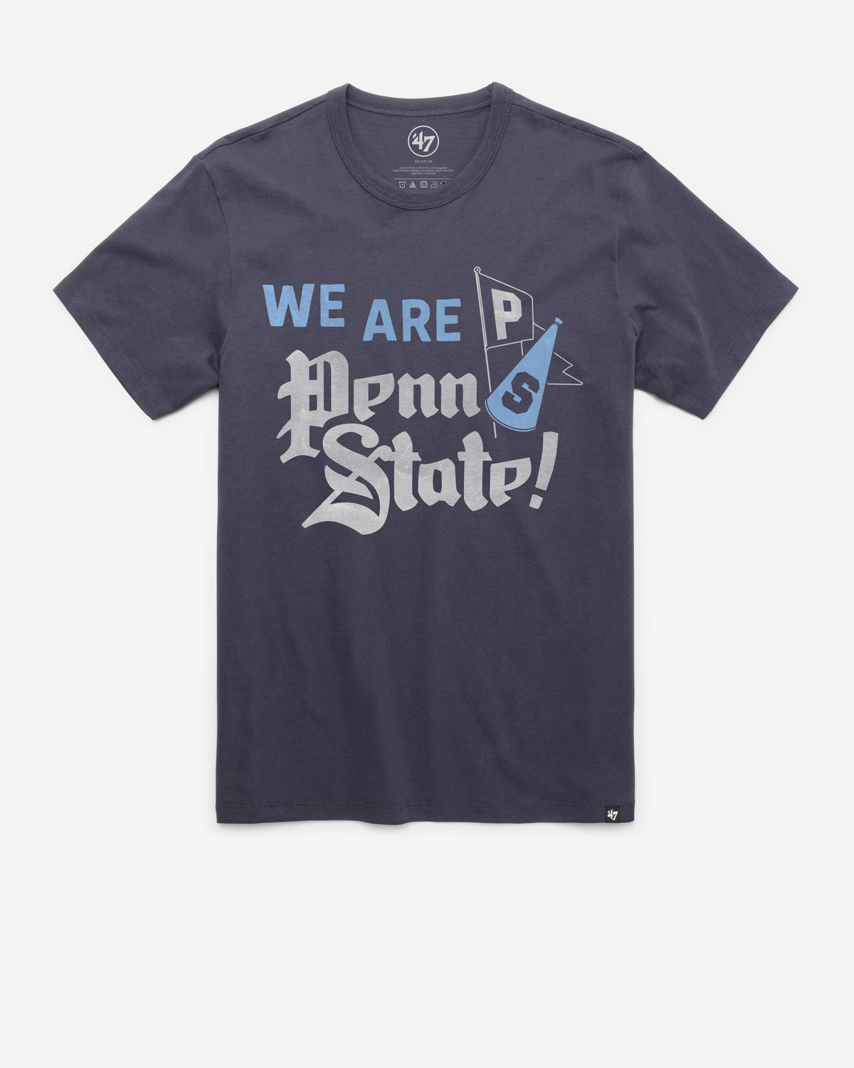 PENN STATE NITTANY LIONS VINTAGE VARSITY HOUSE '47 FRANKLIN TEE ATLAS BLUE