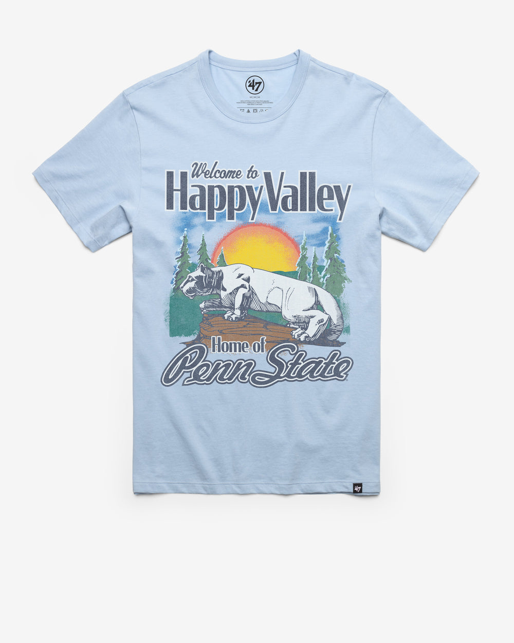 PENN STATE NITTANY LIONS VINTAGE VARSITY HOUSE '47 FRANKLIN TEE GULF BLUE