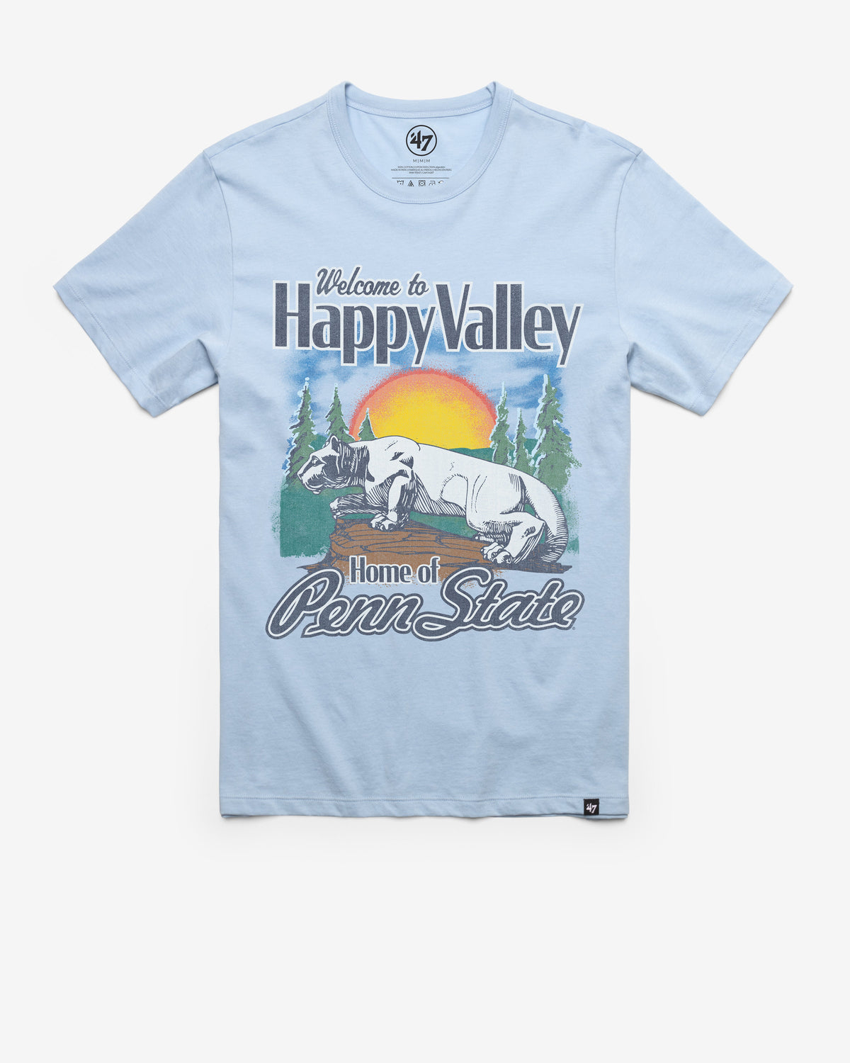 PENN STATE NITTANY LIONS VINTAGE VARSITY HOUSE '47 FRANKLIN TEE GULF BLUE