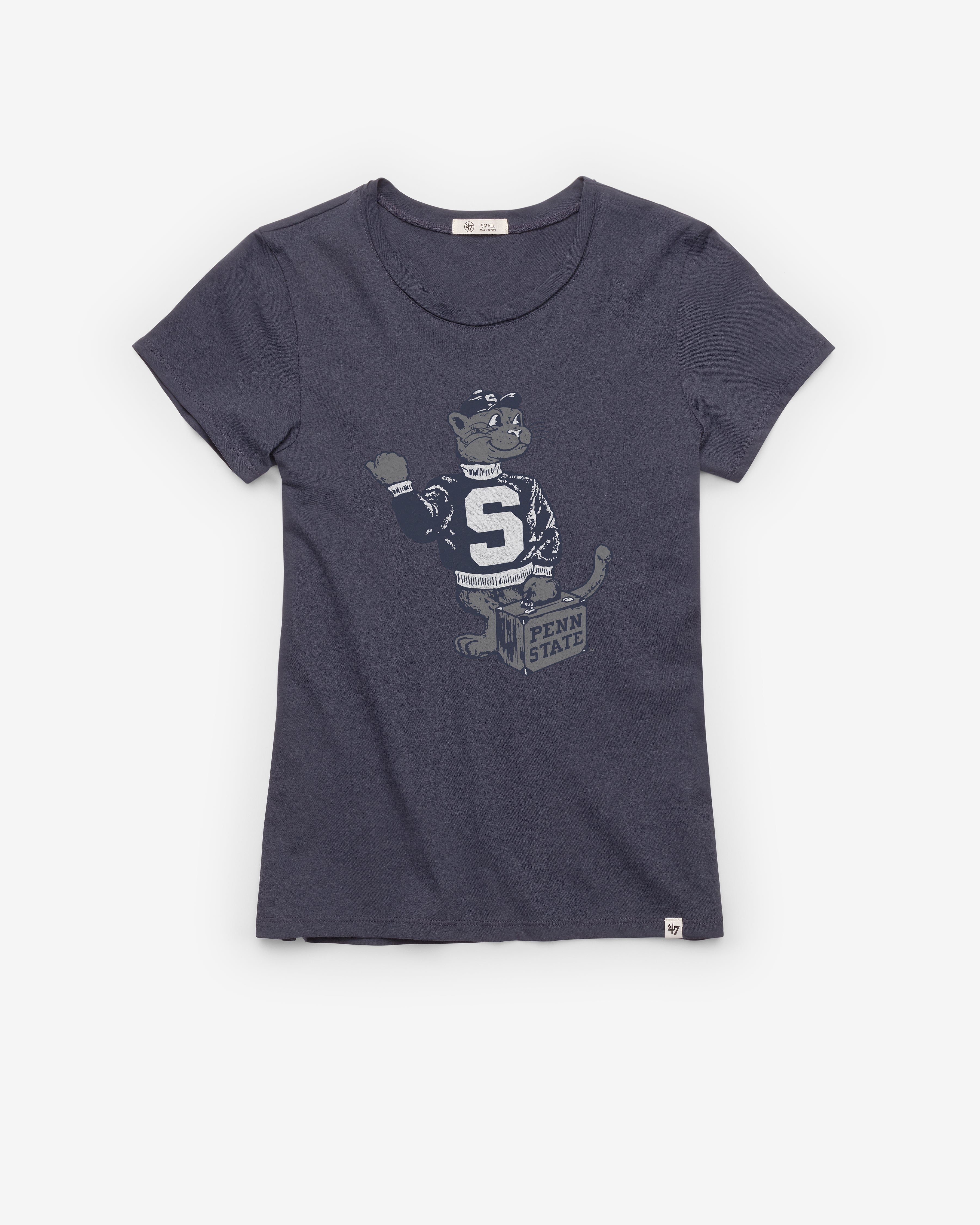 PENN STATE NITTANY LIONS VINTAGE PREMIER '47 FRANKIE TEE WOMENS ATLAS BLUE