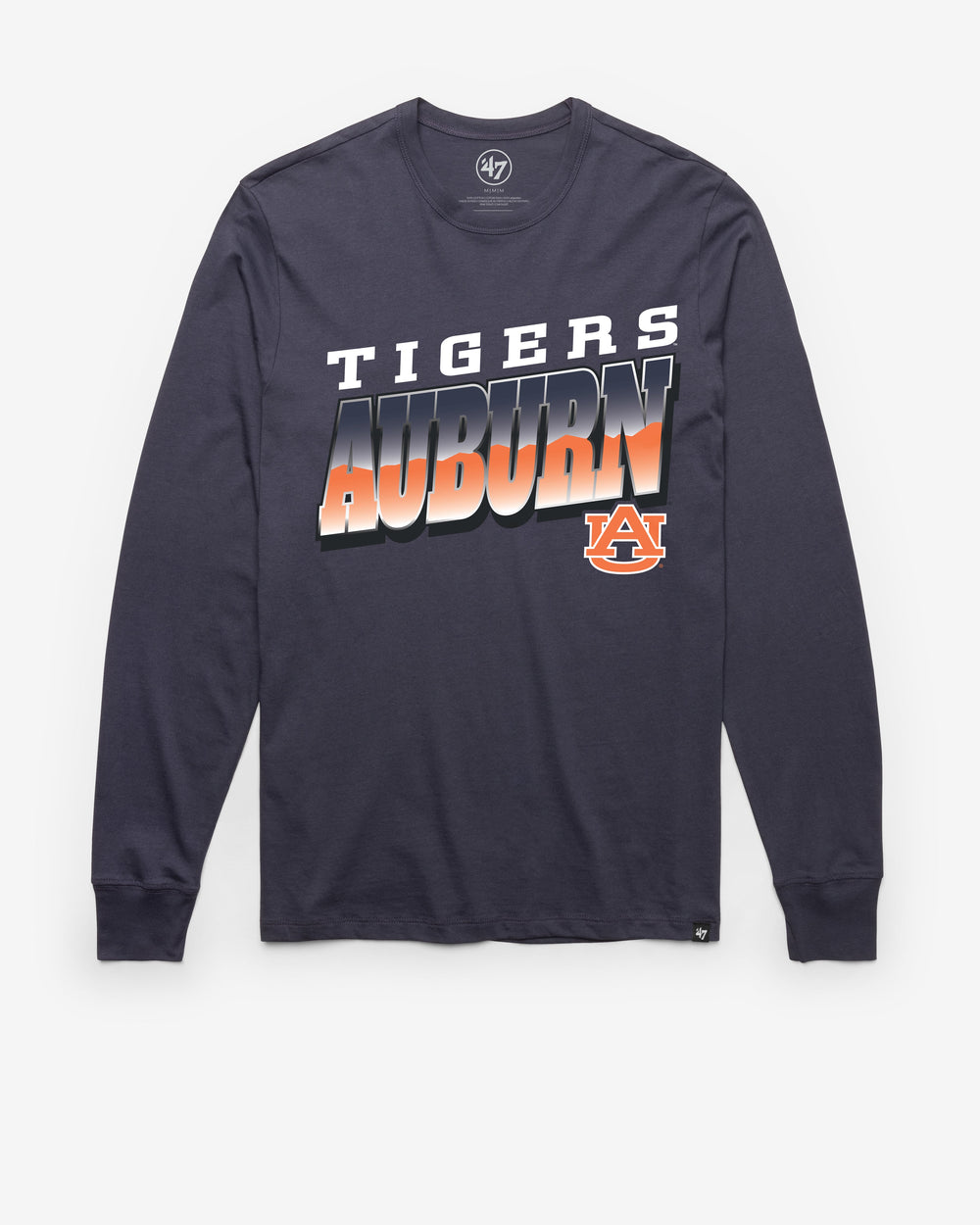 AUBURN TIGERS POLISHED '47 FRANKLIN LONG SLEEVE TEE ATLAS BLUE