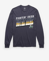 NOTRE DAME FIGHTIN IRISH POLISHED '47 FRANKLIN LONG SLEEVE TEE ATLAS BLUE