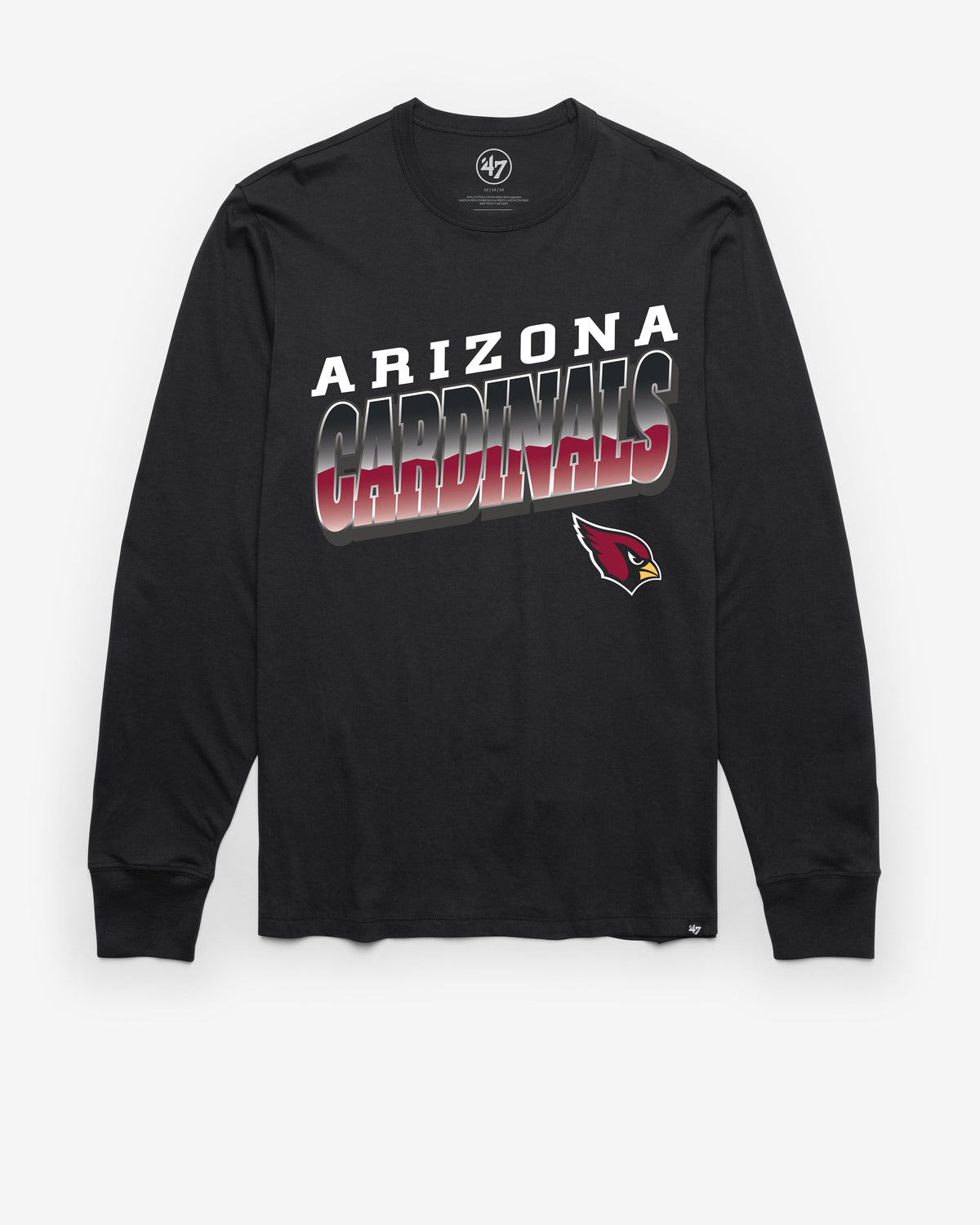 ARIZONA CARDINALS POLISHED '47 FRANKLIN LONG SLEEVE TEE FLINT BLACK