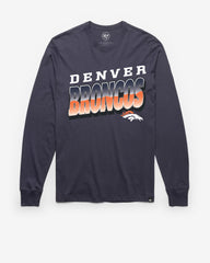 DENVER BRONCOS POLISHED '47 FRANKLIN LONG SLEEVE TEE ATLAS BLUE