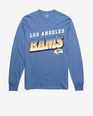 LOS ANGELES RAMS POLISHED '47 FRANKLIN LONG SLEEVE TEE CADET BLUE