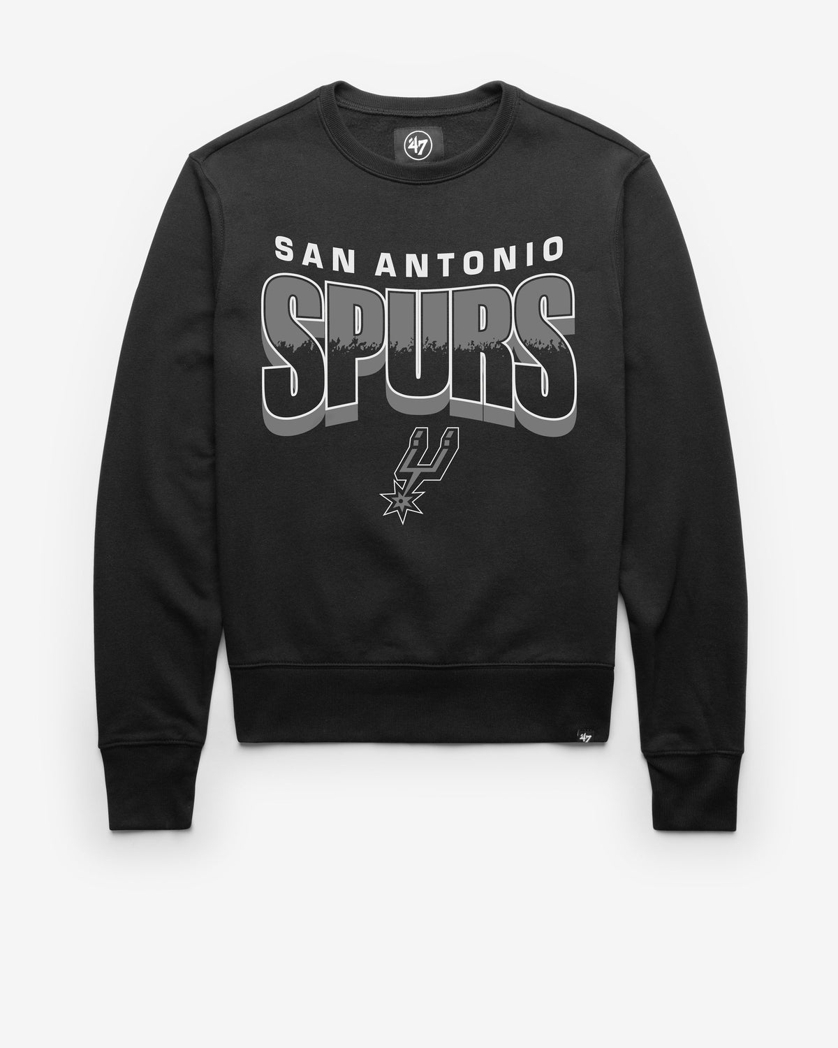 SAN ANTONIO SPURS BRUSH BY '47 HEADLINE CREW JET BLACK