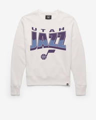 UTAH JAZZ BRUSH BY '47 HEADLINE CREW WHITE WASH