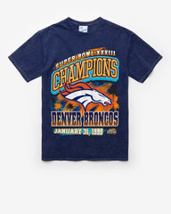 DENVER BRONCOS SUPER BOWL GRIDIRON LOCKER VINTAGE '47 TUBULAR TEE DT NAVY
