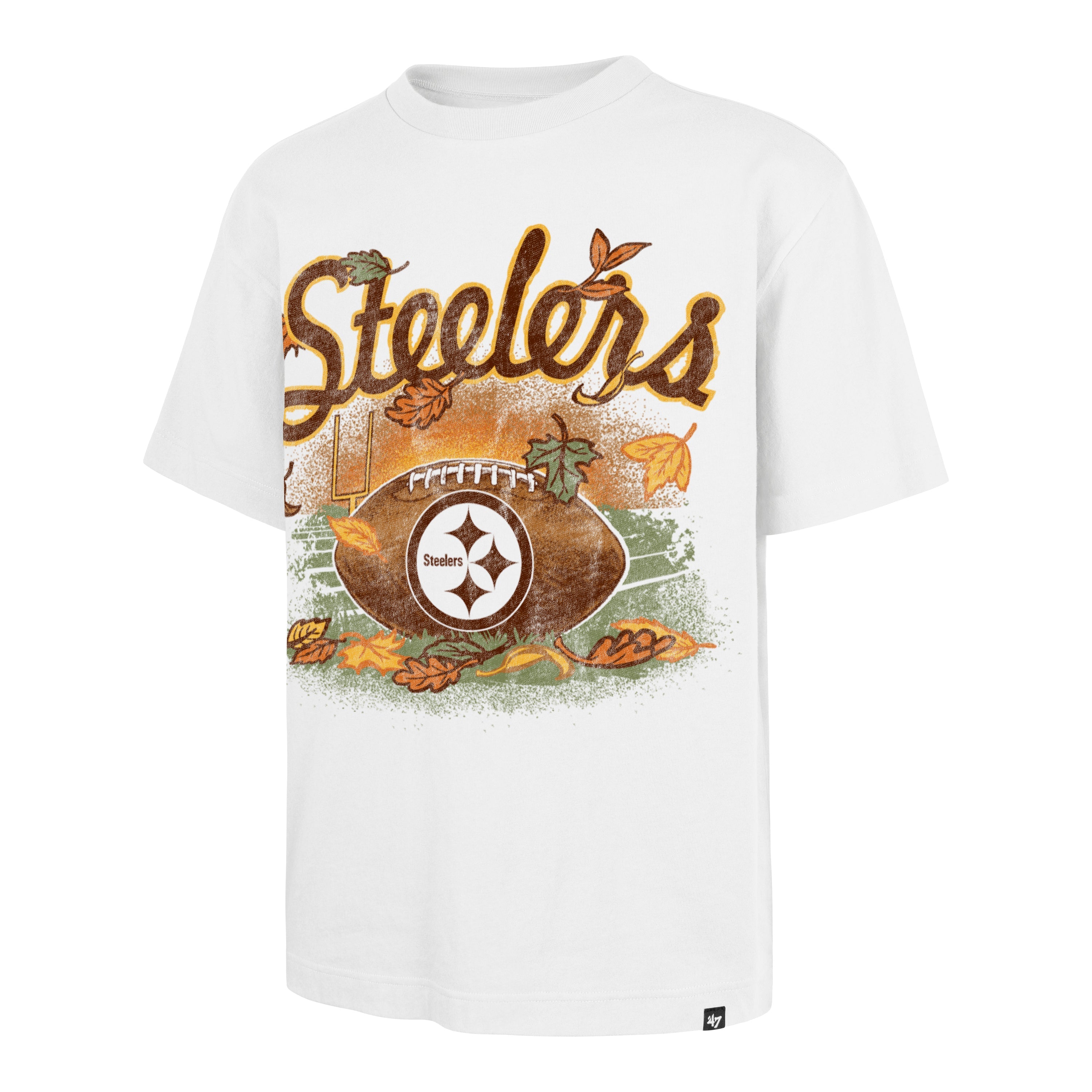 PITTSBURGH STEELERS CRISP AUTUMN AIR '47 FOUNDATION TEE WHITE
