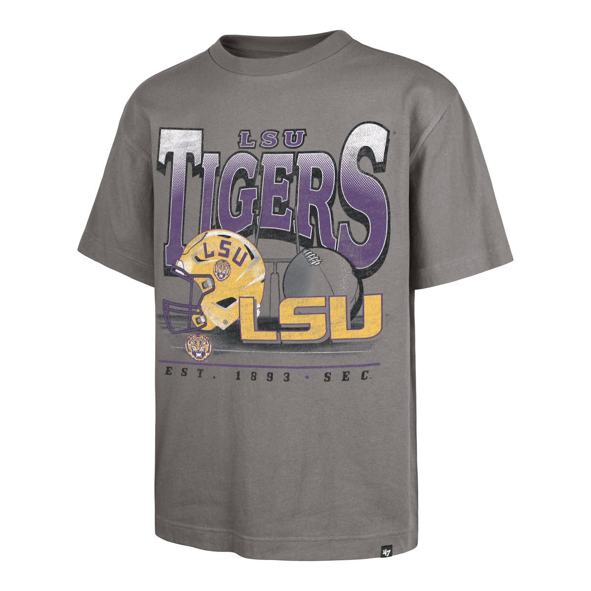 LOUISIANA STATE TIGERS LSU REGIONAL '47 FOUNDATION TEE WOLF GREY
