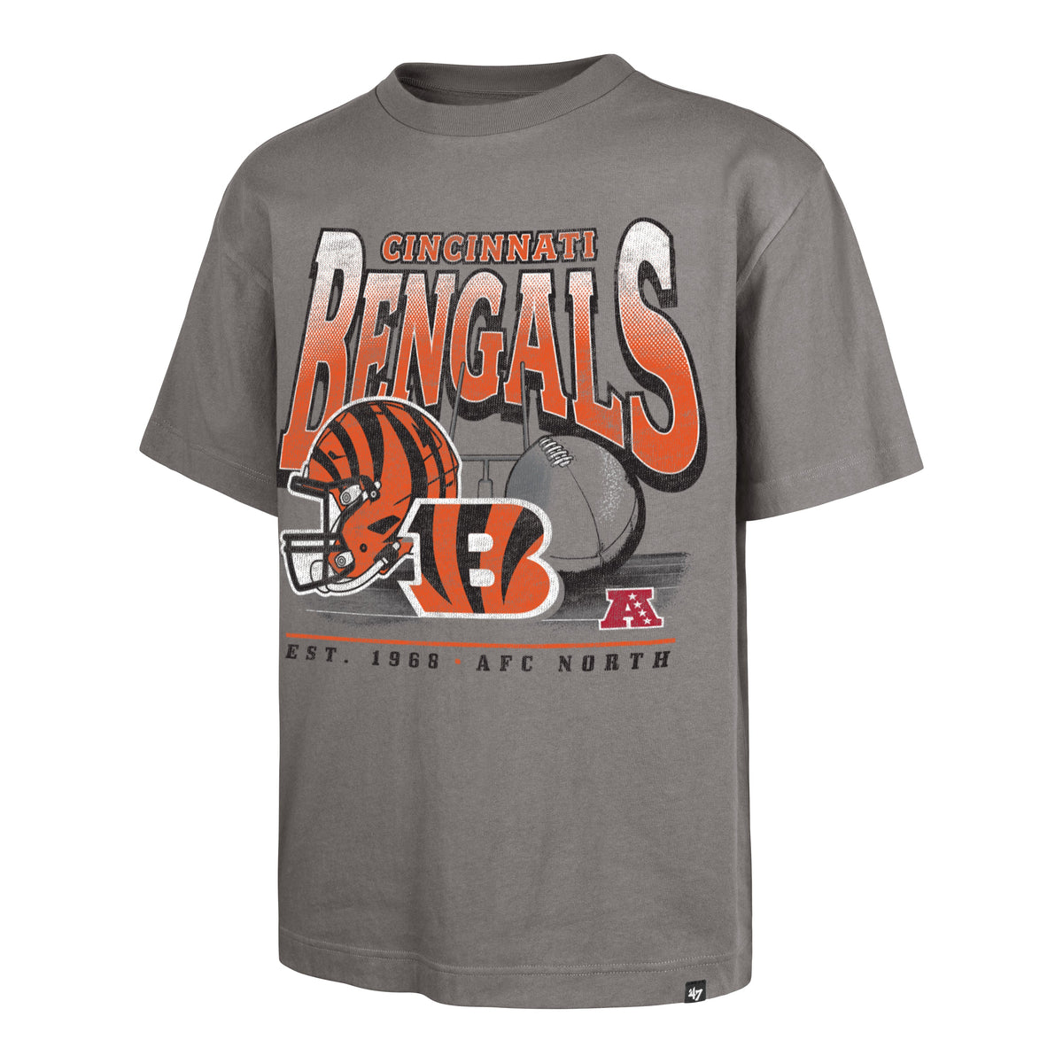 CINCINNATI BENGALS REGIONAL '47 FOUNDATION TEE WOLF GREY