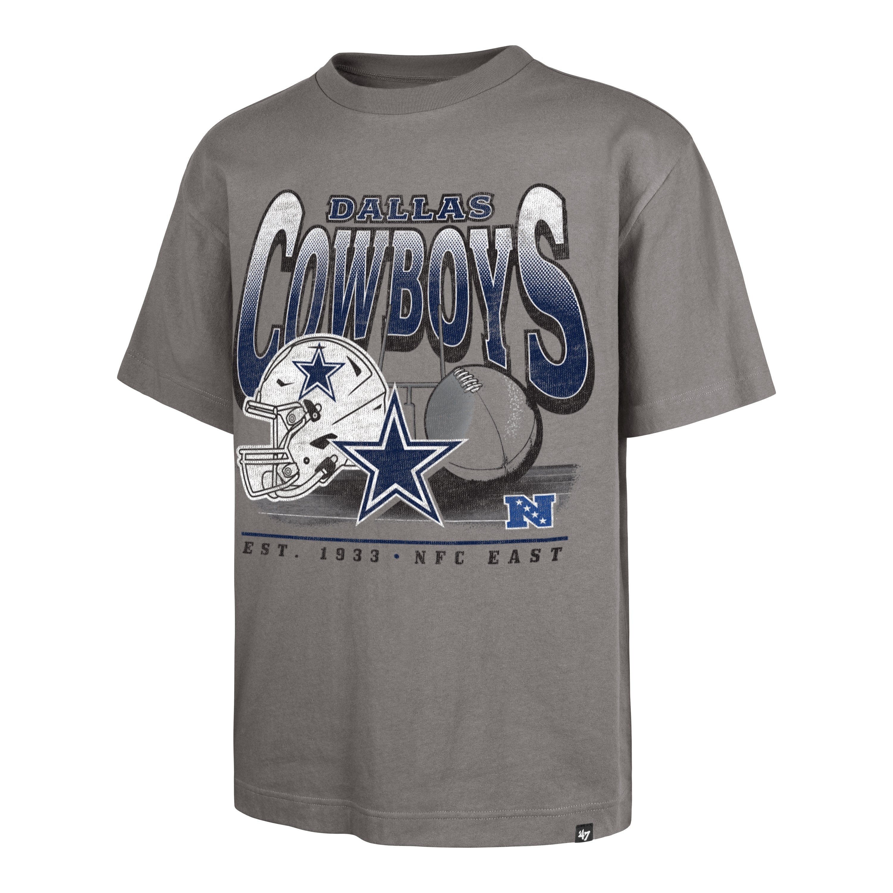 DALLAS COWBOYS REGIONAL '47 FOUNDATION TEE WOLF GREY