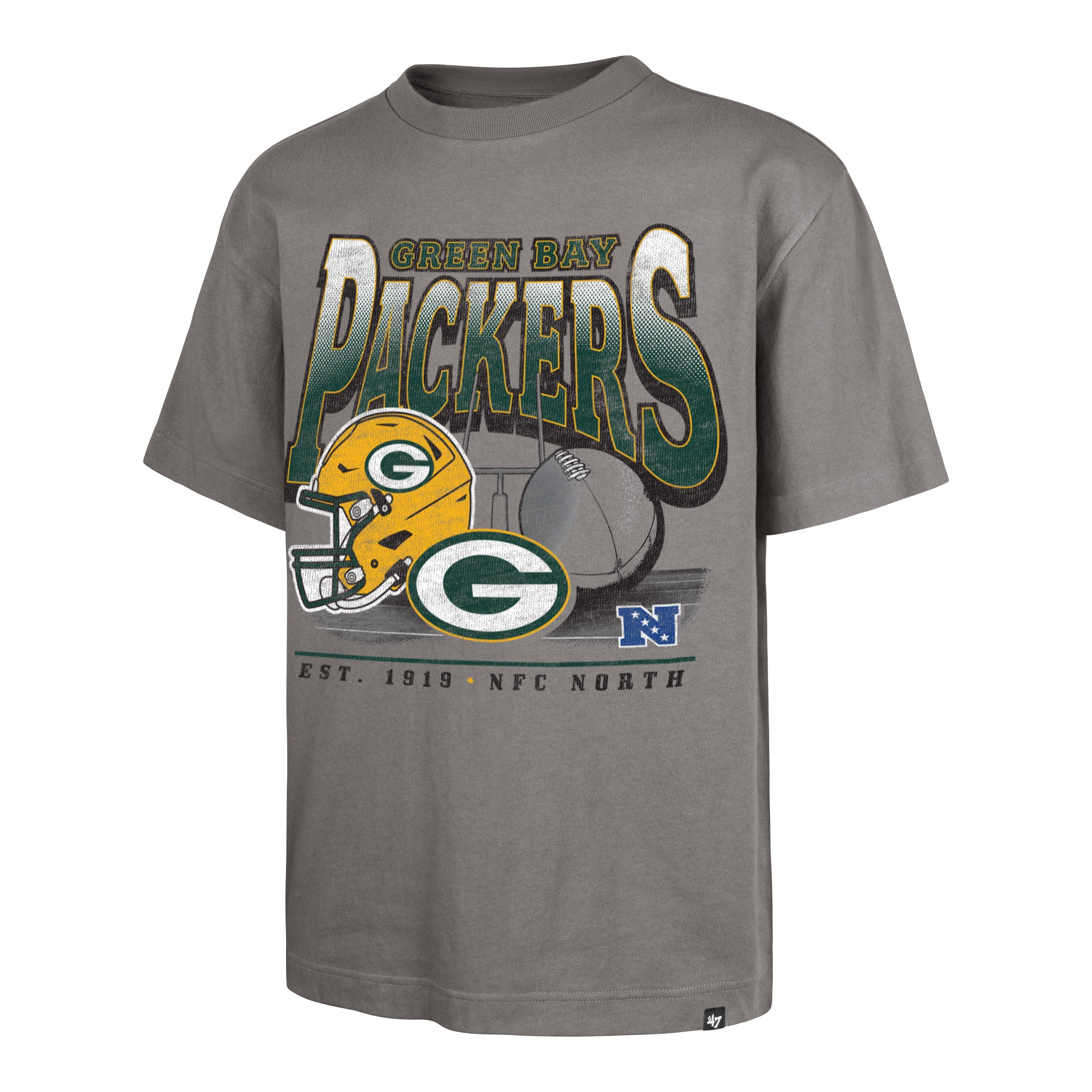 GREEN BAY PACKERS REGIONAL '47 FOUNDATION TEE WOLF GREY