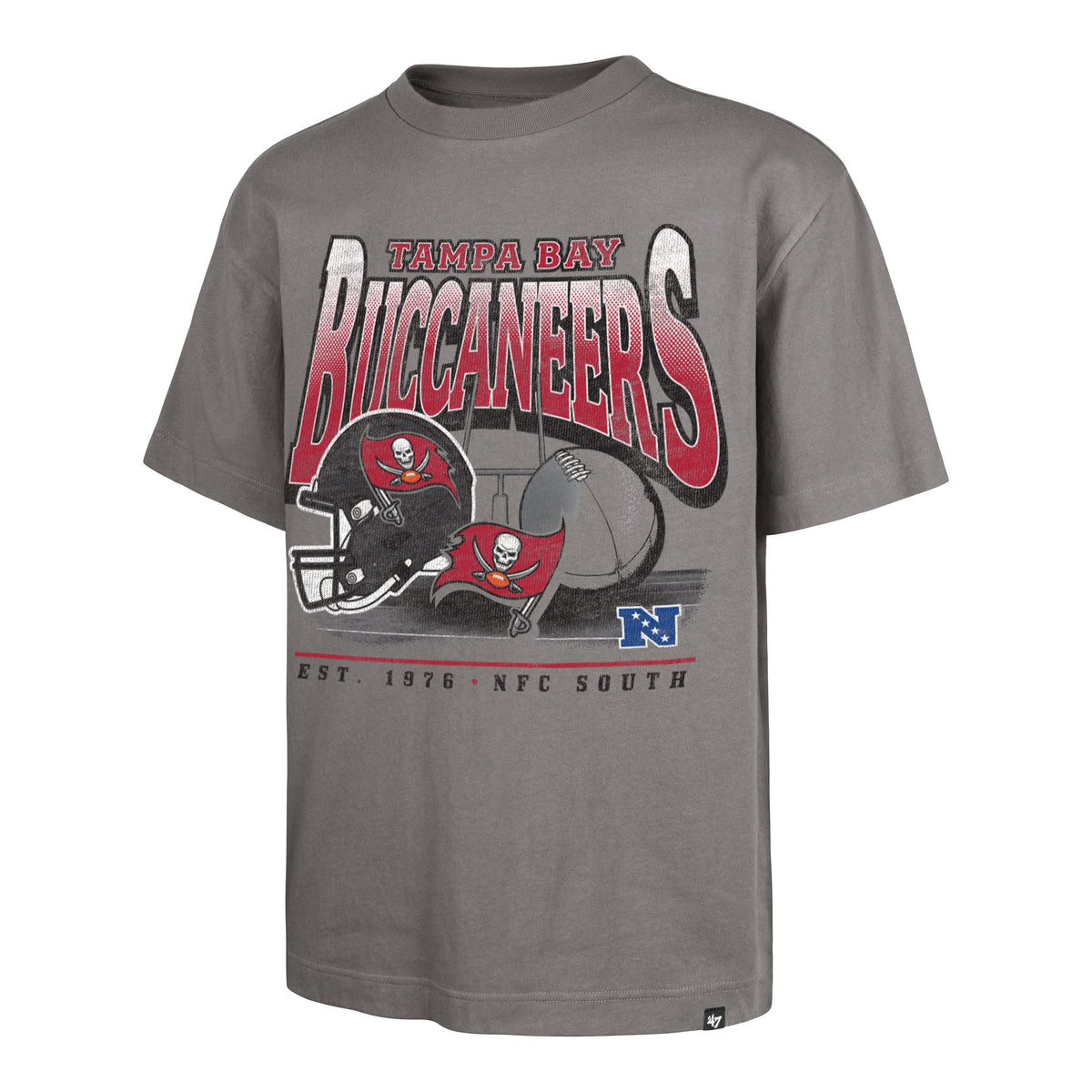 TAMPA BAY BUCCANEERS REGIONAL '47 FOUNDATION TEE WOLF GREY