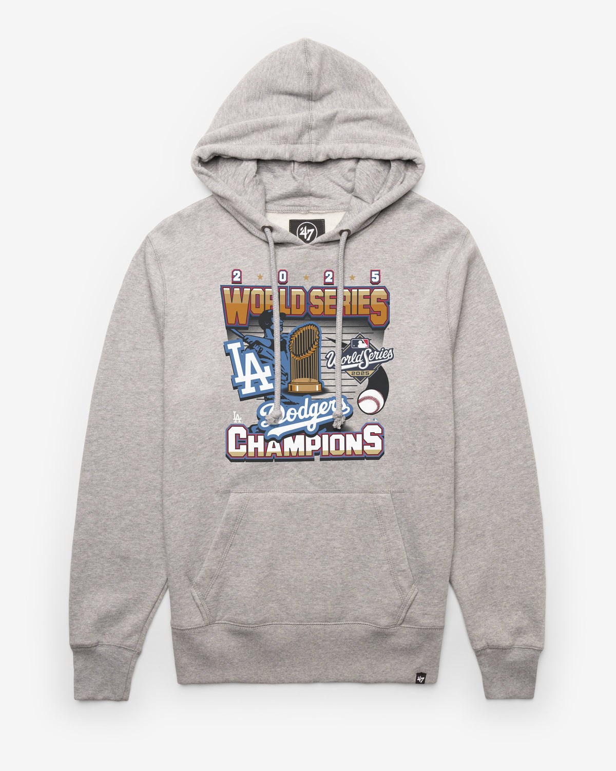 LOS ANGELES DODGERS 2025 WORLD SERIES CHAMPIONS '47 HEADLINE HOOD SLATE GREY