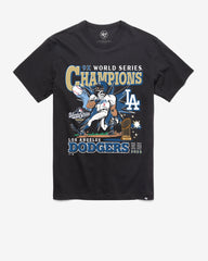 LOS ANGELES DODGERS 2025 WORLD SERIES CHAMPIONS '47 FRANKLIN TEE FLINT BLACK