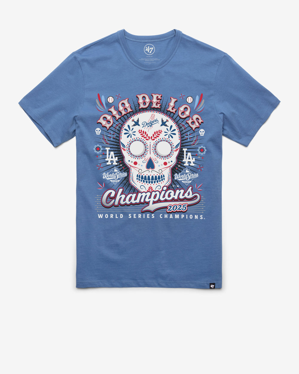 LOS ANGELES DODGERS 2025 WORLD SERIES CHAMPIONS '47 FRANKLIN TEE CADET BLUE