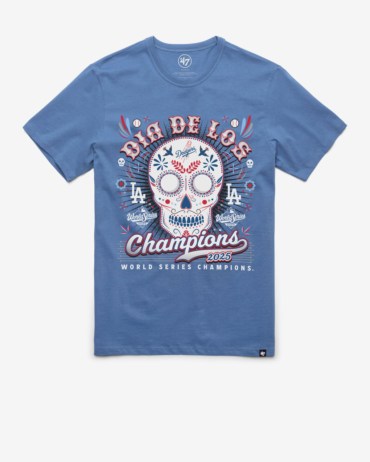LOS ANGELES DODGERS 2025 WORLD SERIES CHAMPIONS '47 FRANKLIN TEE CADET BLUE