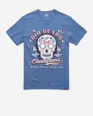 LOS ANGELES DODGERS 2025 WORLD SERIES CHAMPIONS '47 FRANKLIN TEE CADET BLUE