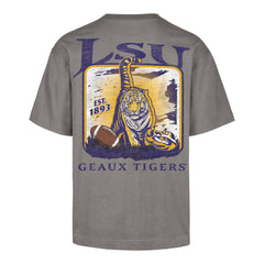 LOUISIANA STATE TIGERS LSU REGIONAL BACKER '47 FOUNDATION TEE WOLF GREY
