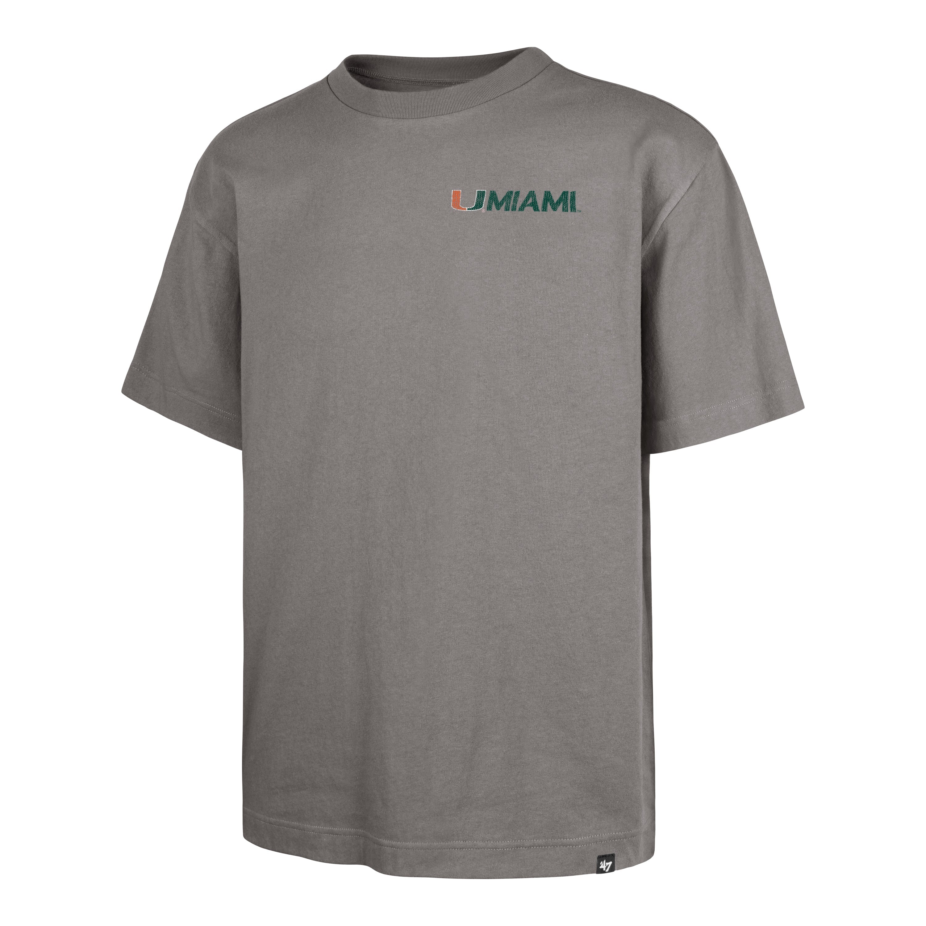 MIAMI HURRICANES REGIONAL BACKER '47 FOUNDATION TEE WOLF GREY