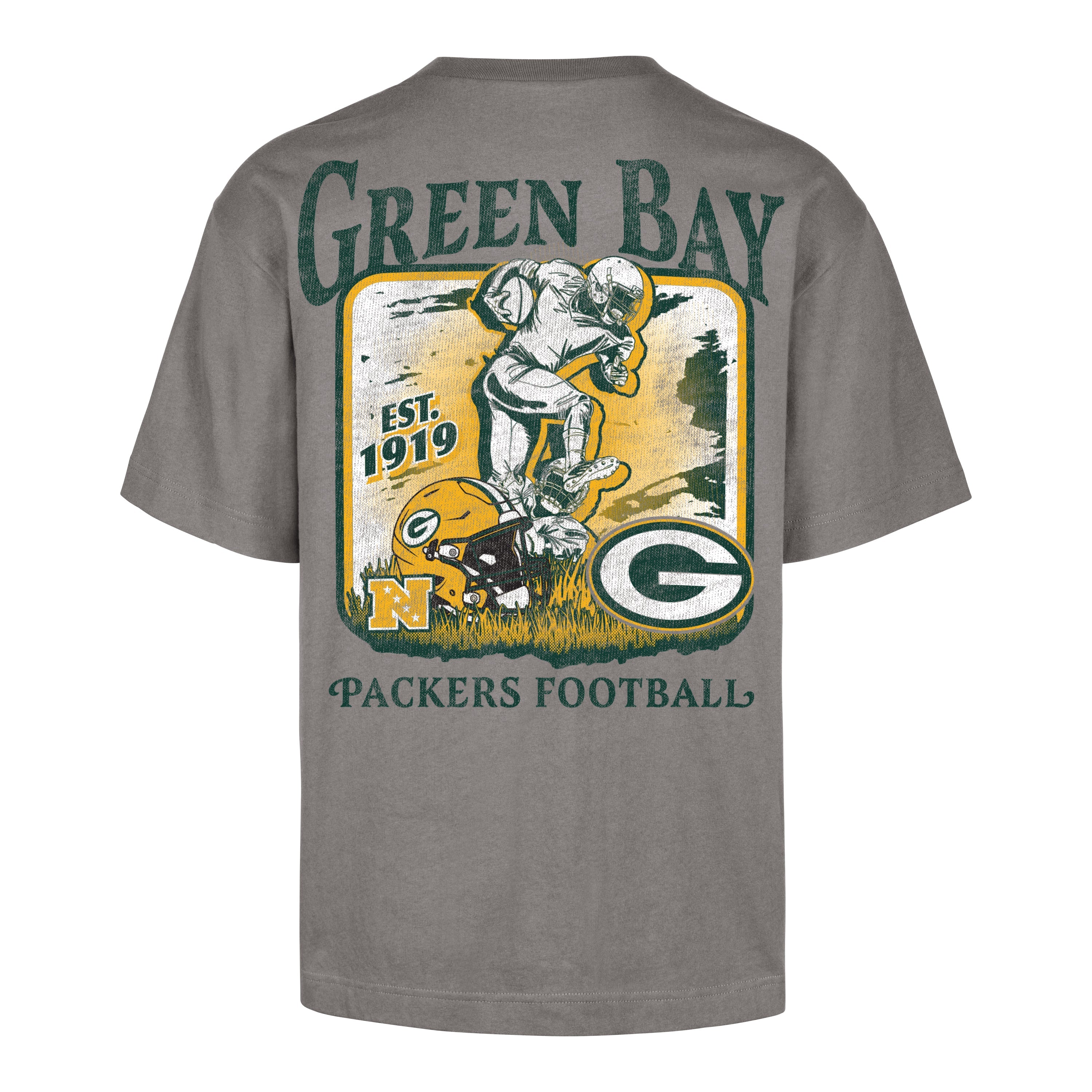 GREEN BAY PACKERS REGIONAL BACKER '47 FOUNDATION TEE WOLF GREY