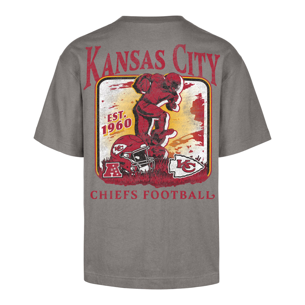 KANSAS CITY CHIEFS REGIONAL BACKER '47 FOUNDATION TEE WOLF GREY
