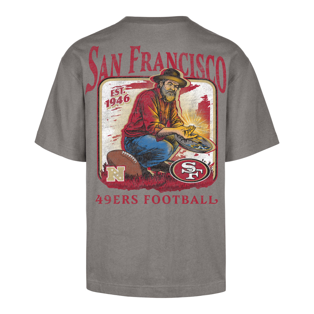 SAN FRANCISCO 49ERS REGIONAL BACKER '47 FOUNDATION TEE WOLF GREY