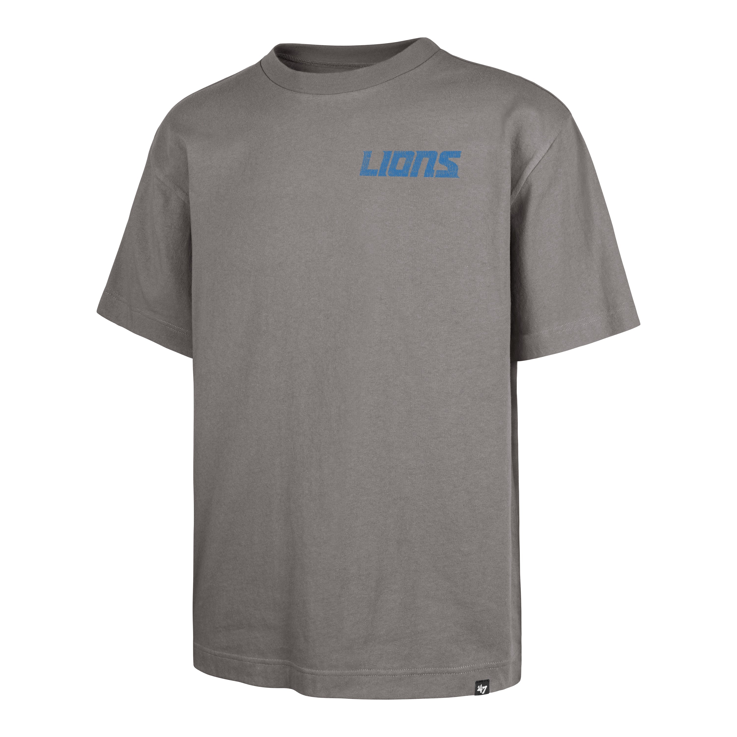 DETROIT LIONS REGIONAL BACKER '47 FOUNDATION TEE WOLF GREY