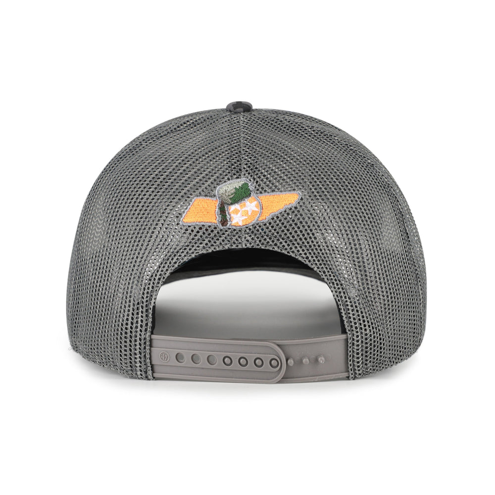 TENNESSEE VOLUNTEERS SQURE SCRIPT '47 TRUCKER GREY DIGITAL CAMO