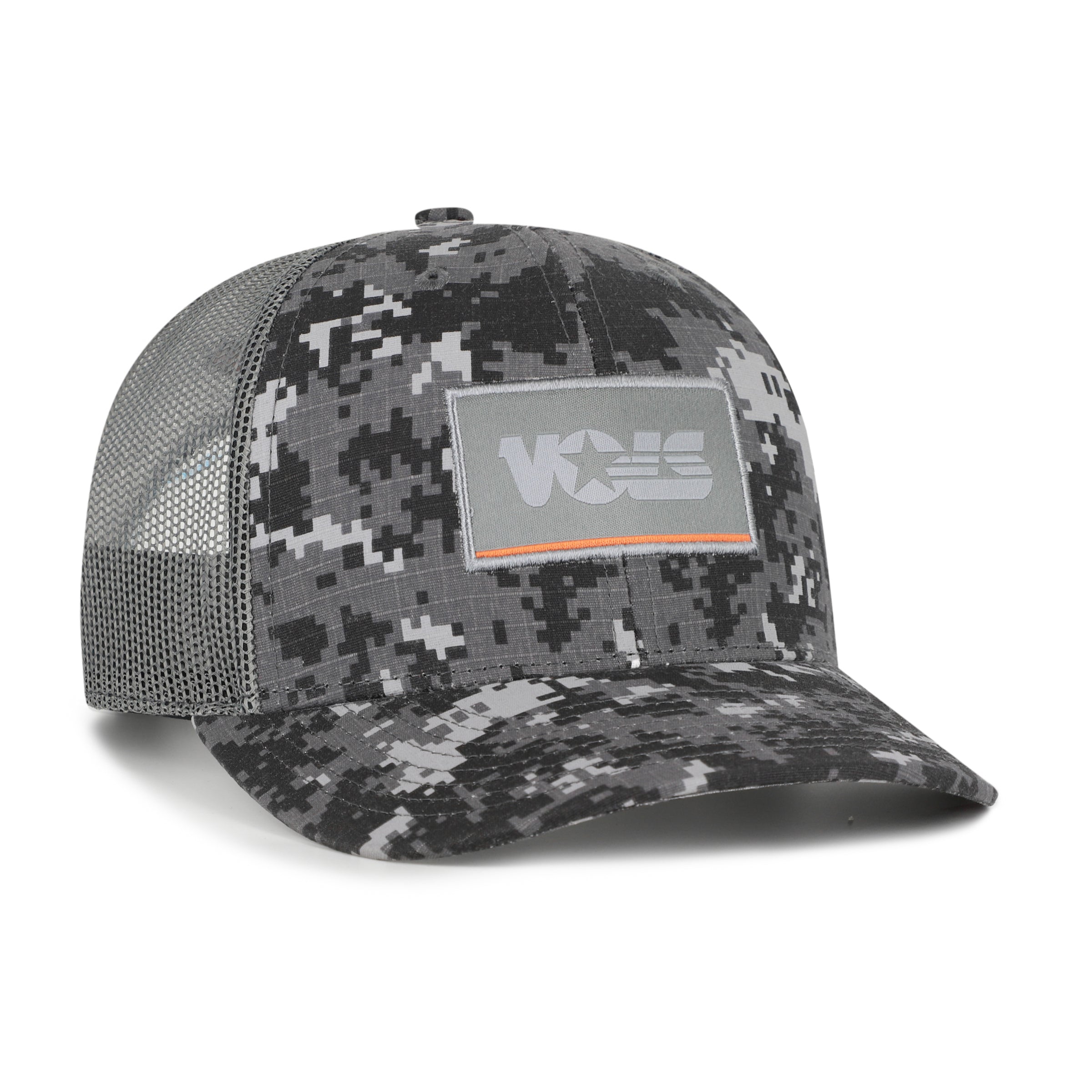 TENNESSEE VOLUNTEERS SQURE SCRIPT '47 TRUCKER GREY DIGITAL CAMO