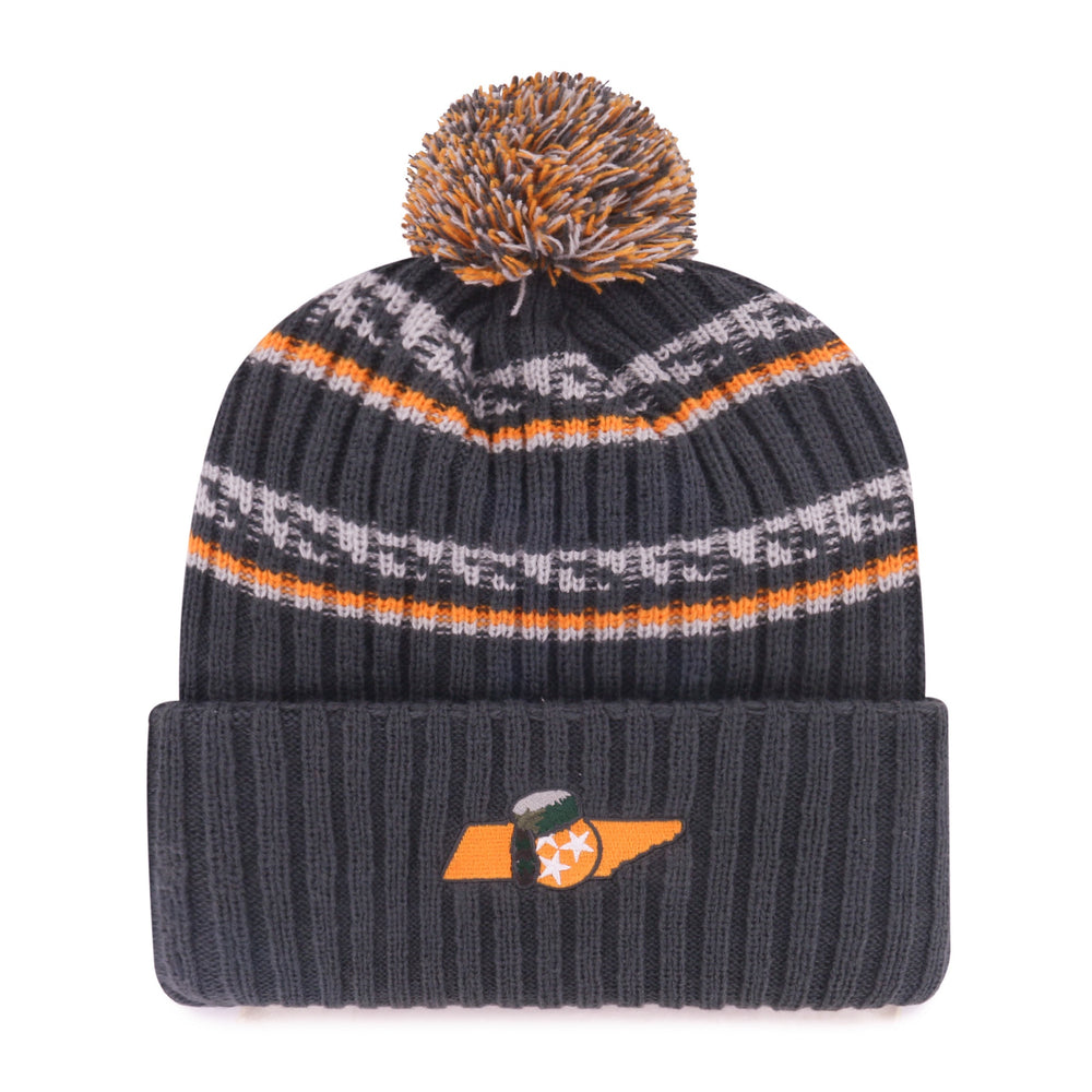 TENNESSEE VOLUNTEERS SMALL STRIPES '47 CUFF KNT CHARCOAL