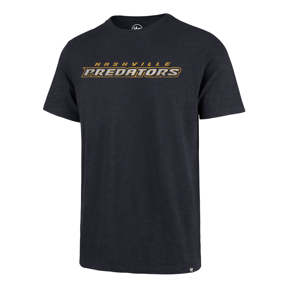 NASHVILLE PREDATORS GRIT WORDMARK '47 SCRUM TEE FALL NAVY