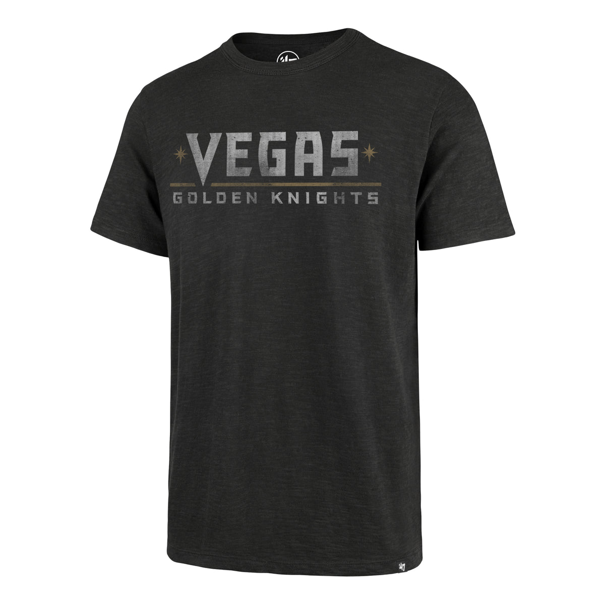 VEGAS GOLDEN KNIGHTS GRIT WORDMARK '47 SCRUM TEE CHARCOAL