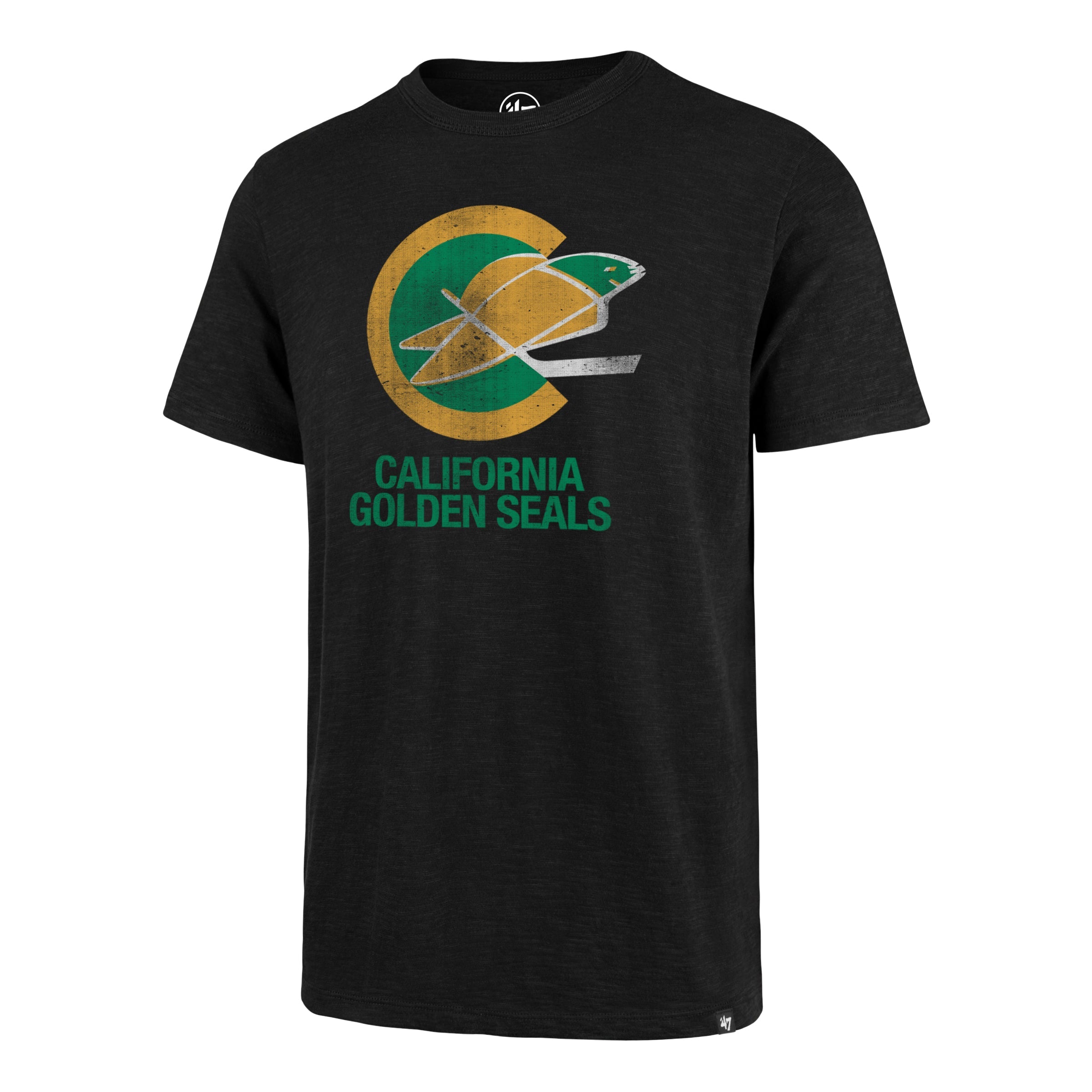 CALIFORNIA GOLDEN SEALS VINTAGE GRIT '47 SCRUM TEE JET BLACK