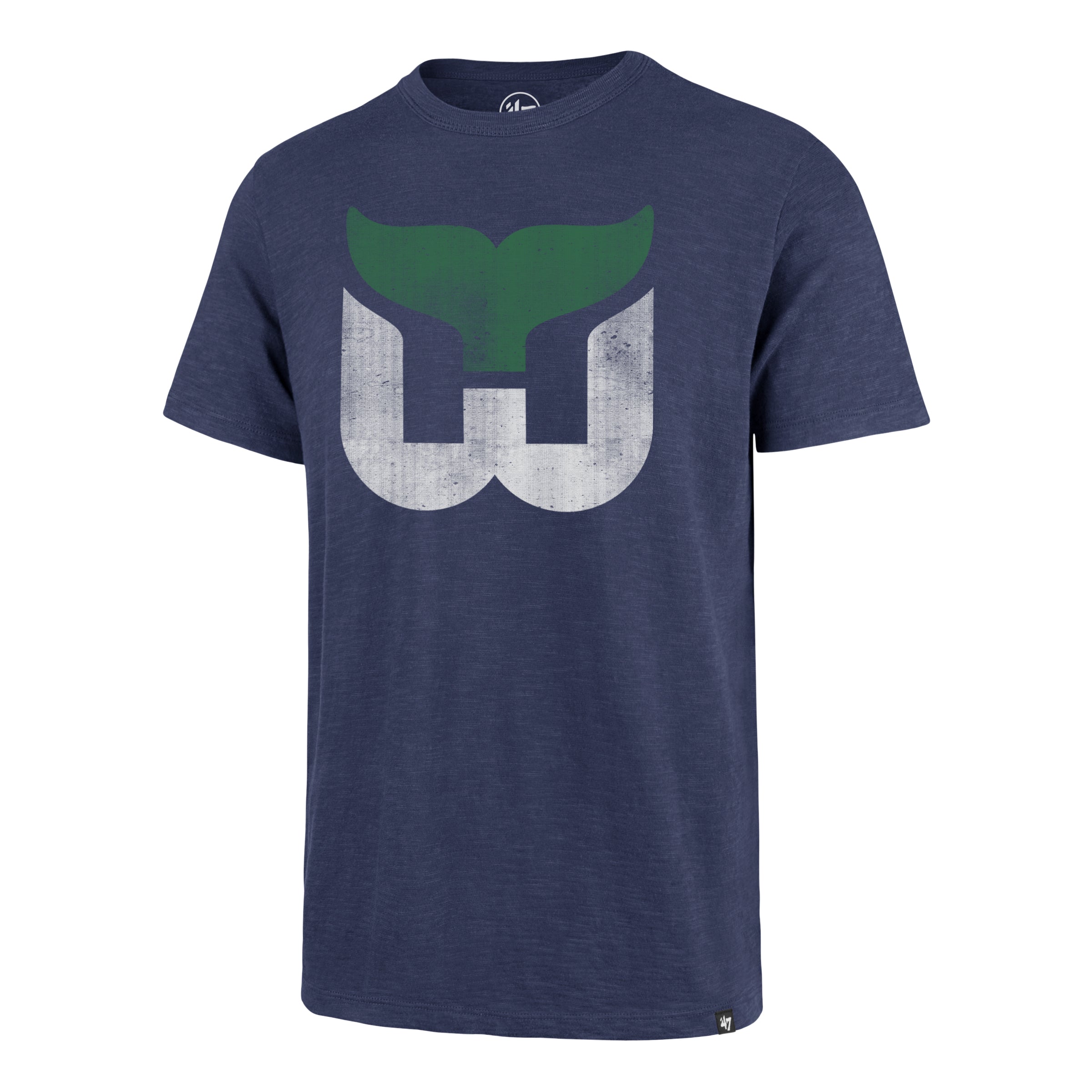 HARTFORD WHALERS VINTAGE GRIT '47 SCRUM TEE BLEACHER BLUE