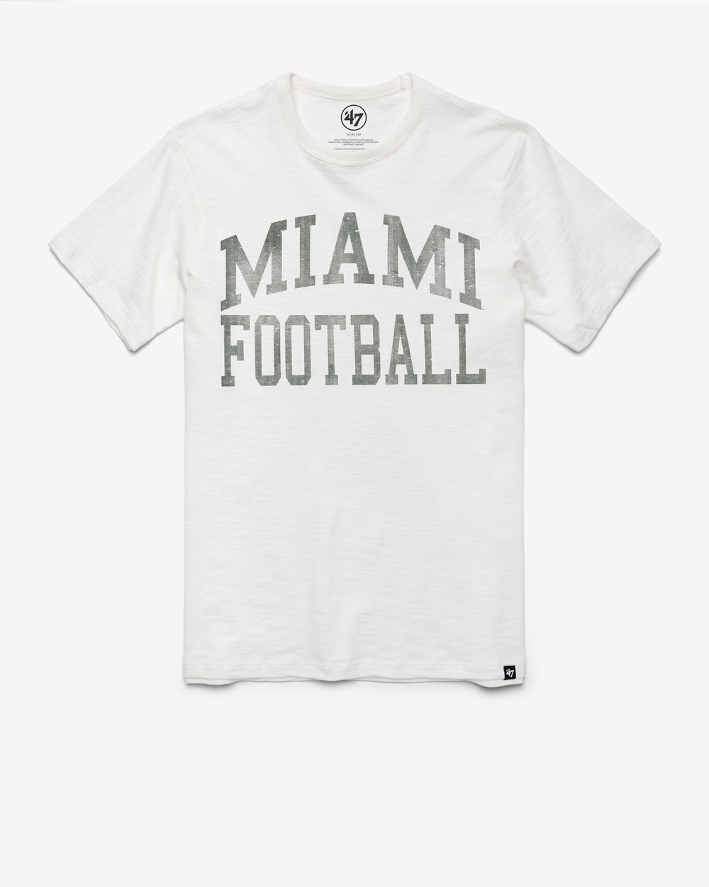 MIAMI HURRICANES CLASSIC BLOCK '47 SCRUM TEE WHITE WASH