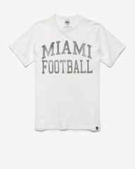 MIAMI HURRICANES CLASSIC BLOCK '47 SCRUM TEE WHITE WASH