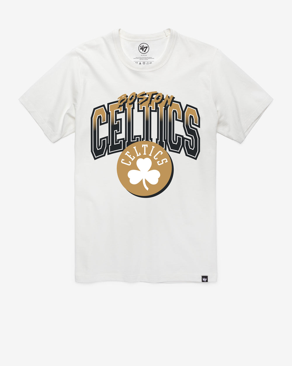 BOSTON CELTICS CITY EDITION SWISH FADE '47 FRANKLIN TEE WHITE WASH