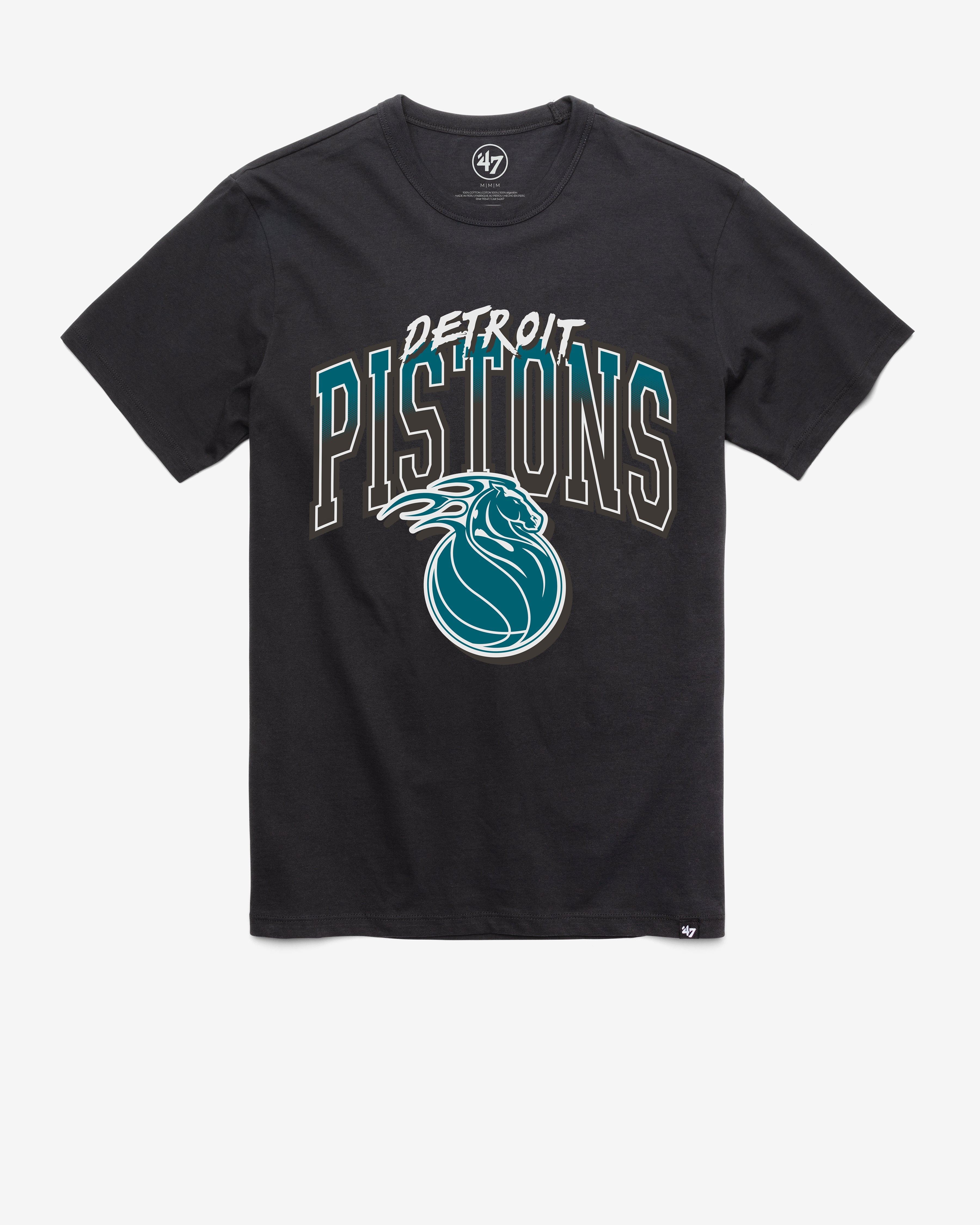 DETROIT PISTONS CITY EDITION SWISH FADE '47 FRANKLIN TEE FLINT BLACK